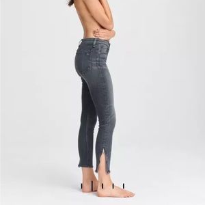 Rag & Bone “Cate” mid rise ankle skinny with zip detail